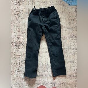 GAP Kids Boys Black Khaki Casual Pants 6 slim